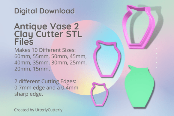 Antique Vase 2 Clay Cutter STL Digital: Technical Specifications and Creative Applications