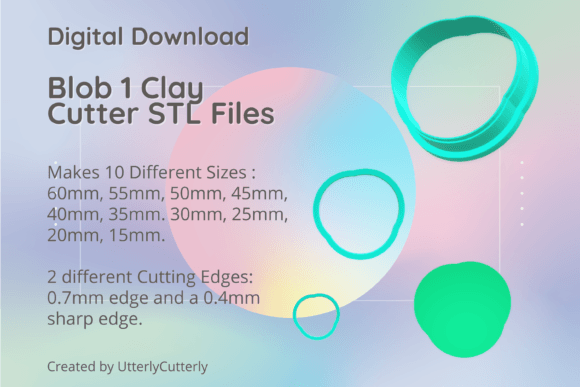 Blob 1 Clay Cutter - Organic Shape STL D: Strategic Asset for Digital Fabrication