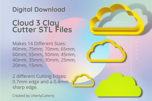Cloud 3 Clay Cutter Summer STL: A Practical Digital Asset for Makers