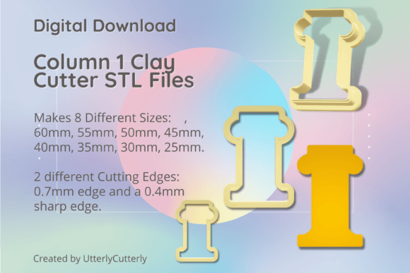 Column 1 Clay Cutter - Ancient Greek Rom: A Practical Guide to STL Files and Sizing