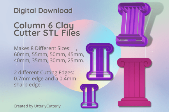 Column 6 Clay Cutter - Ancient Greek Rom: Digital STL Guide