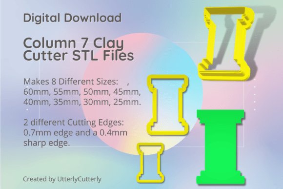 Column 7 Clay Cutter - Ancient Greek Rom: Evaluating Digital STL Options for Classical Design