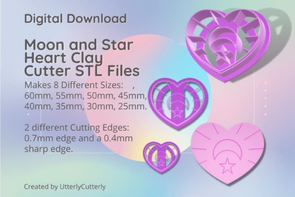 Crafting Love: A Guide to the Moon Star Heart Clay Cutter STL Bundle for Valentine’s Day and Beyond