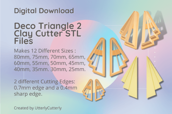 Deco Triangle 2 Clay Cutter - Fan STL Di: Strategic Asset for Digital Fabrication
