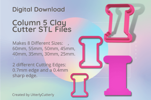 Elevating Digital Craftsmanship with the Column 5 Clay Cutter - Ancient Greek Rom STL Bundle
