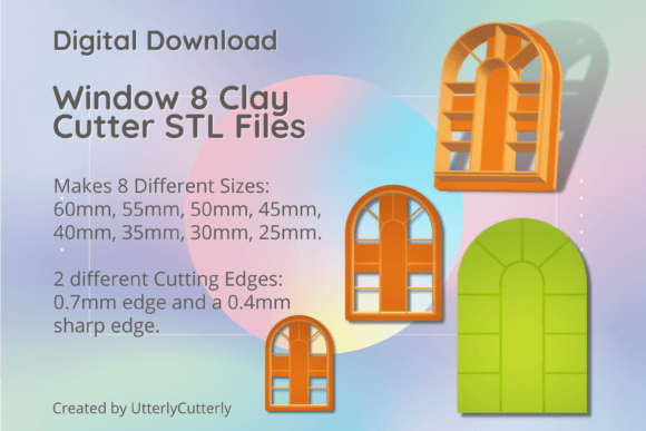 Elevating Digital Craftsmanship with the Window 8 Clay Cutter - Arch STL Digital