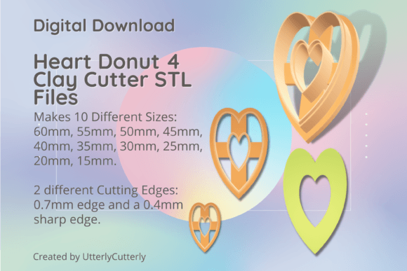 Elevating Handmade Production: The Strategic Value of the Heart Donut 4 Clay Cutter - Valentines L Digital Bundle