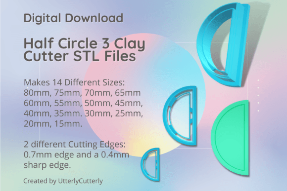 Half Circle 3 Clay Cutter - Frame Border: Optimizing Your Digital STL Files for Professional Results