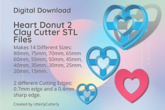 Heart Donut 2 Clay Cutter - Basic STL Di: Strategic Asset for Polymer Clay Production