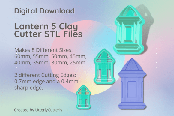 Lantern 5 Clay Cutter: Vintage Lantern STL Files