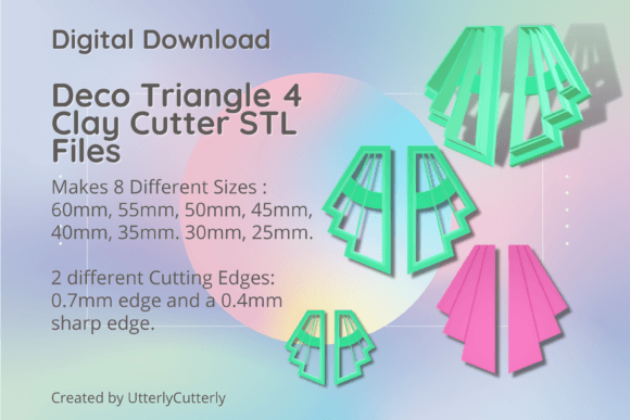 Mastering Polymer Clay and Cookie Design with the Deco Triangle 4 Fan STL Bundle