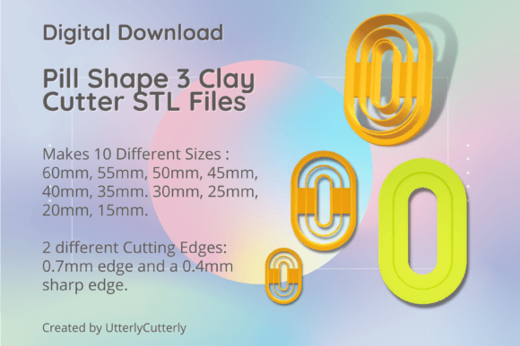 Mastering Polymer Clay Jewelry: A Guide to the Pill Shape 3 Clay Cutter STL Bundle