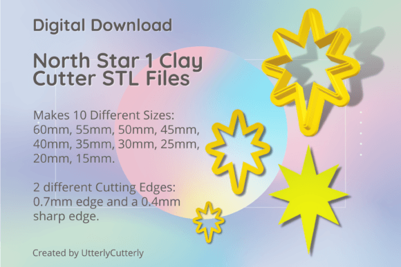 North Star 1 Clay Cutter - Celestial STL