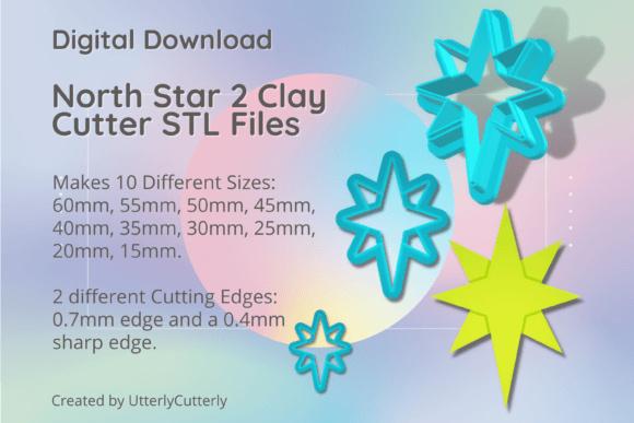 North Star 2 Celestial Clay Cutter STL Files