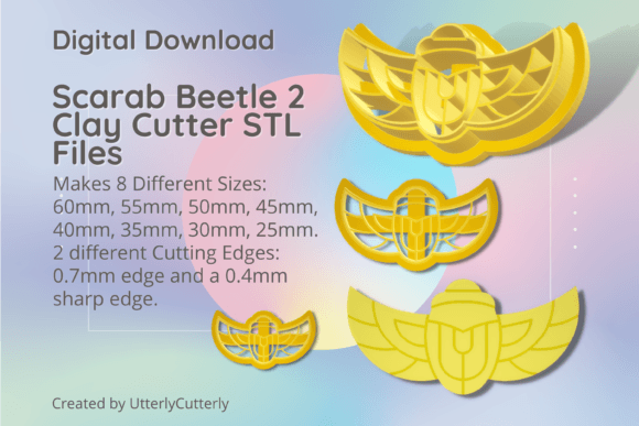 Scarab Beetle 2 Clay Cutter - Egypt Inse: Integrating Digital STL Files into Your Creative Workflow