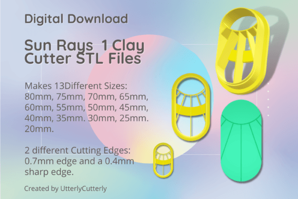 Sun Rays 1 Clay Cutter - Celestial STL D: Integrating Digital Assets into Creative Production